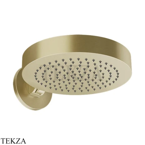 Gessi Origini ACCENT Верхний душ настенный, поворотный 66150-727, Brushed Brass