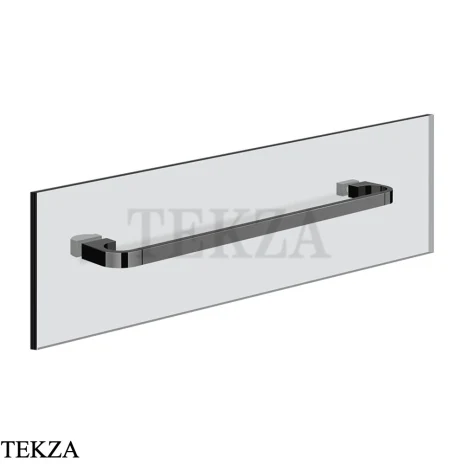 Gessi Perle Полотенцедержатель для крепления на стекло, 45 см 74913-706, black хром глянец