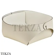 ADJ Flora Корзина-ёмкость для мелочей 20x20 см 0040.16/10, панна-котта/белый