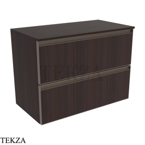 Flaminia Cubika тумба под раковину подвесная 70×37×50 см, 2 ящика, эвкалипт Eucalipto