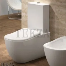 Cielo Fluid Унитаз моноблок, сиденье с микролифтом FLVM+FLCM, белый глянец Cielo Fluid Унитаз моноблок, сиденье с микролифтом FLVM+FLCM, белый глянец