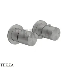 Gessi Habito UNITO Термостат для душа на 2 потока, внешняя часть 70034-149, Finox Brushed Nickel