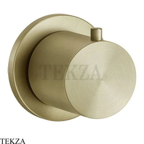Gessi 316 WELLNESS Запорный вентиль, внешняя часть 54564-727, Brushed Brass PVD
