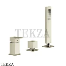 Gessi Rettangolo Смеситель для ванны без излива, 2 потока 20043-720, Nickel PVD