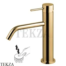 FIMA Carlo Frattini Spillo UP Смеситель для раковины высокий, с гарнитуром F3031LOS, Brushed gold