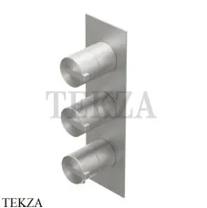 Ritmonio Dot316 Термостат для душа на 2 потока, внешняя часть PR50HE101 INOX, Brushed steel