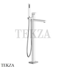 Gessi Rettangolo Смеситель для ванны напольный, внешняя часть 24961-031, хром глянец