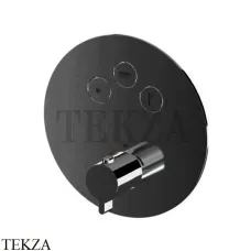 Newform XT Термостат для душа с кнопкой Select на 3 потока 70404E.M0.077, Carbon satin