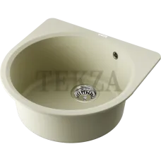 Omoikiri Akegata 51 Кухонная мойка Artgranit круглая 4993752 ваниль