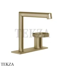 Gessi ANELLO Смеситель для раковины на планке, без донного клапана 63315-726, Warm Bronze Br. PVD