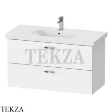 Duravit XBase Тумба подвесная под раковину XB619301818, 2 выдвижных ящика, белый матовый