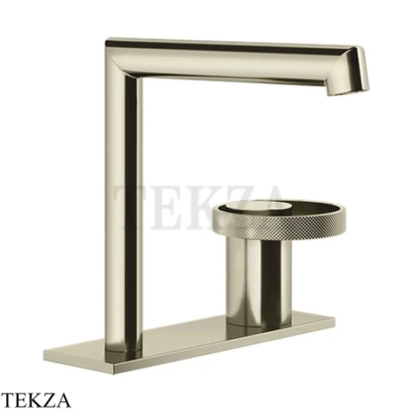 Gessi ANELLO Смеситель для раковины на планке, без донного клапана 63315-720, Nickel PVD