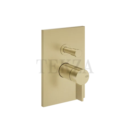 Gessi Inverso Diamantato Смеситель для душа, 2 потока, внешняя часть 73679-727, Brass Brushed PVD