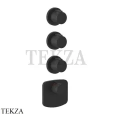 Gessi Ingranaggio-Anello Термостат для душа, 3 потока, внешняя часть 43236-299, Black XL