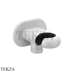 Gessi Goccia Держатель для душевой лейки с выводом 33761-279, белый матовый