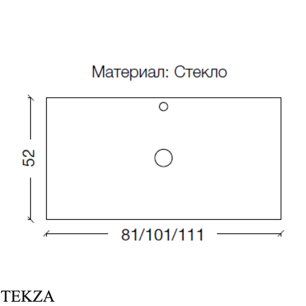 ARMADI ART LUCIDO Столешница 101 см 853-100-SLF, серебряная поталь