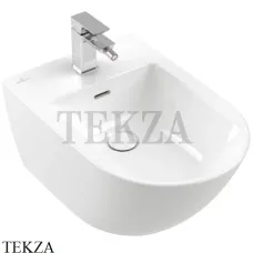 Villeroy & Boch SUBWAY 3.0 Биде подвесное, 1 отверстие под смеситель 44700001, белый глянец