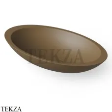 Dea Design Washbasins Раковина настольная овальная Solid Surface DD9005 600 1, Dark Camel №1