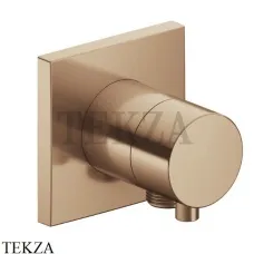 Keuco IXMO Comfort Вентиль запорный с выводом для шланга, квадрат 59541031102, Бронза шлифованная