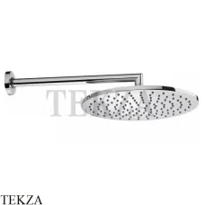 Bossini COSMO Верхняя круглая лейка 280 с кронштейном 40 см H70596I.030, хром глянец