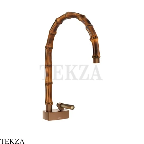 Gessi Jacqueline Смеситель для раковины средний, без донного клапана 77219-708, медь Brushed