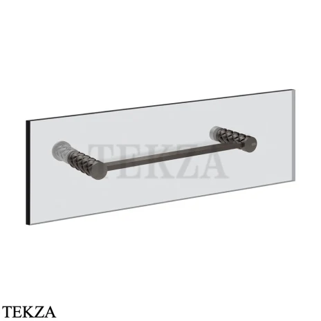 Gessi Pelle Tresse Полотенцедержатель для крепления на стекло, 30 см 78611-707, Black Metal Brushed PVD