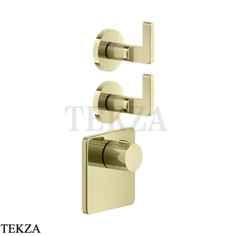 Gessi INCISO WELLNESS Термостат 2 выхода, внешняя часть 58214-710, Brass PVD