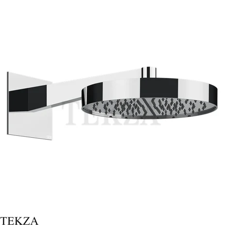Gessi Incastri Верхняя лейка D30 с кронштейном из стены 63068-031, хром глянец
