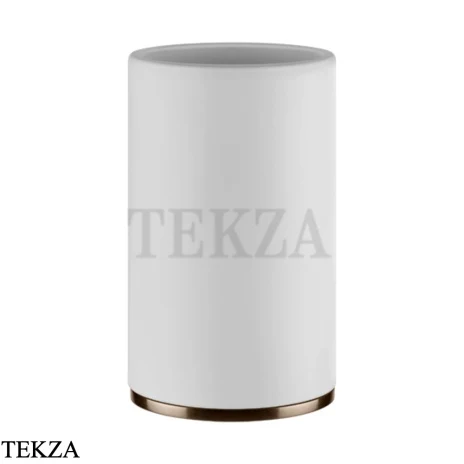 Gessi INCISO accessories Стакан настольный, композит белый 58531-761, Coffee Bronze Br. PVD