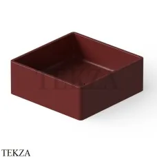 Dea Design Washbasins Раковина настольная квадратная Solid Surface DD9008 400 17, Red Wine №17