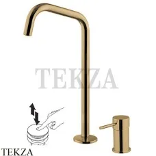 FIMA Carlo Frattini Spillo UP Смеситель для раковины на 2 отверстия, с гарнитуром F3271NDHS, Brushed Champagne