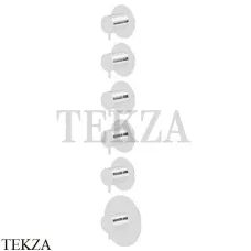 Newform XT Термостат для душа на 5 потоков, внешняя часть, 67602E.01.014, белый матовый