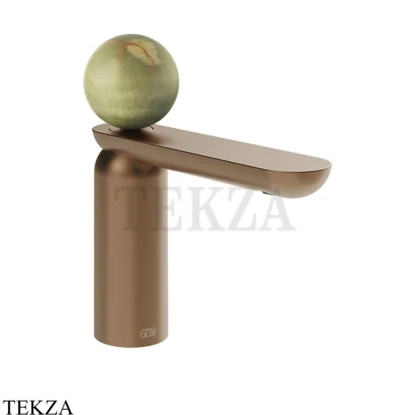 Gessi Perle Смеситель для раковины, с донным клапаном 74551-708, медь Brushed