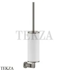 Gessi INCISO accessories Туалетный ершик настенный, белый 58519-149, Finox Brushed Nickel