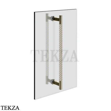 Gessi Pelle Tresse Полотенцедержатель для крепления на стекло, 60 см 78733-433, Crème/ Nickel PVD