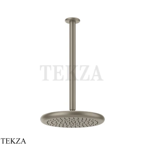 Gessi Goccia Верхний душ с потолочным кронштейном под размер 33768-149, Finox Br. Nickel