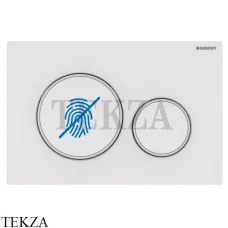 Geberit Sigma20 Клавиша смыва защита от отпечатков пластик 115.882.01.1, белый глянец/белый матовый