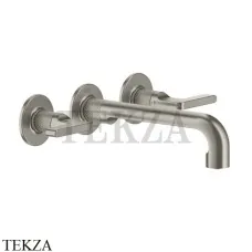Gessi INCISO Смеситель для раковины излив средний, внешняя часть 58090-149, Finox Brushed Nickel