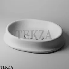 Sitega SAYMA 570 Раковина накладная овальная, с донным клапаном SAYMA 570 - White