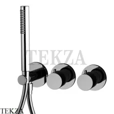 FIMA Carlo Frattini Spillo UP Термостат для душа с гарнитуром F3149WX9CN, Black chrome