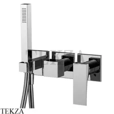 FIMA Carlo Frattini Zeta Смеситель для душа 2 потока, с гарнитуром F3989X8CR, хром глянец