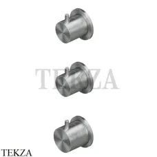 QuadroDesign Source Термостат для душа, 2 потока, внешняя часть, 12 49.00 AS, Brushed Stainless Steel
