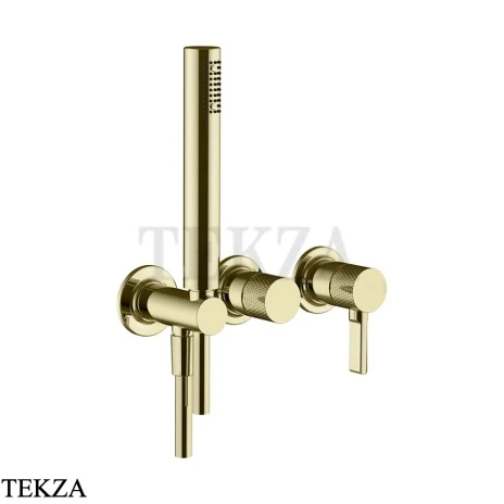 Gessi INCISO SHOWER Смеситель для душа с гарнитуром 58345-710, Brass PVD