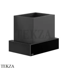 Gessi Rettangolo Стакан для щеток настенный, композит черный 20808-706, Black Metal PVD Gessi Rettangolo Стакан для щеток настенный, композит черный 20808-706, Black Metal PVD
