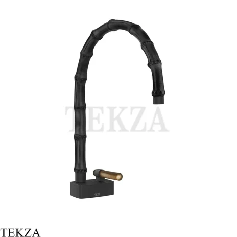 Gessi Jacqueline Смеситель для раковины средний, без донного клапана 77419-299, черный матовый