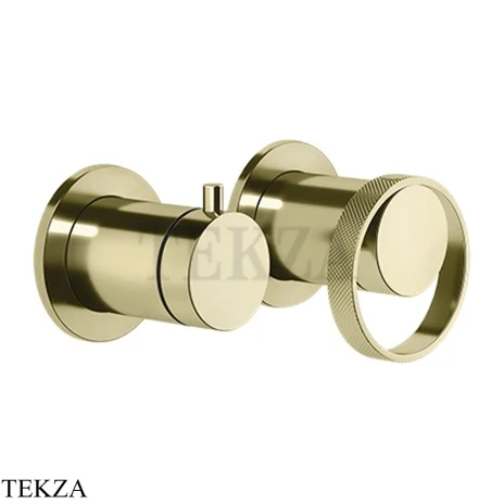 Gessi ANELLO Смеситель для душа с переключателем 2 потока ванна-душ 63380-710, Brass PVD