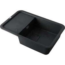 Omoikiri Tasogare 78 Кухонная мойка Artgranit прямоугольная с крылом 4993750 черный