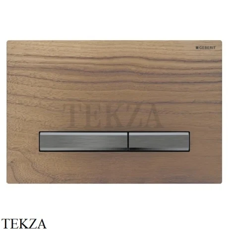 Geberit Sigma50 Клавиша смыва дерево 115.671.JX.2, черный орех-хром черный