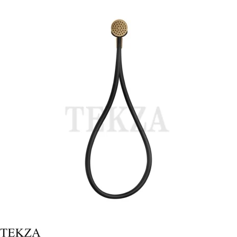 Gessi HI-FI Душевой комплект с магнитной лейкой, шланг из Darkflex 63199-726, Warm Bronze Br. PVD