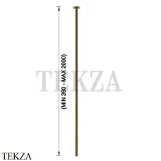 Gessi Incastri Излив для раковины потолочный, под размер 75199-791, Deep Bronze Brushed PVD